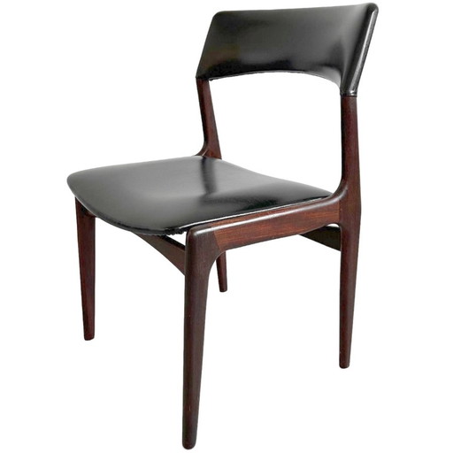 Vier vintage Deens Design Mahjongg eetkamerstoelen teak skai 1960's