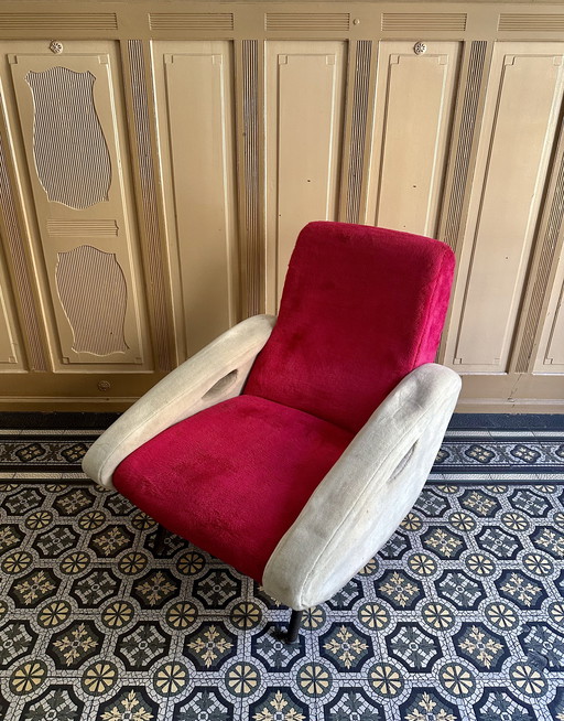 Rare French lounge chair by François Letourneur Published by Maurice Mourra, Paris 50's