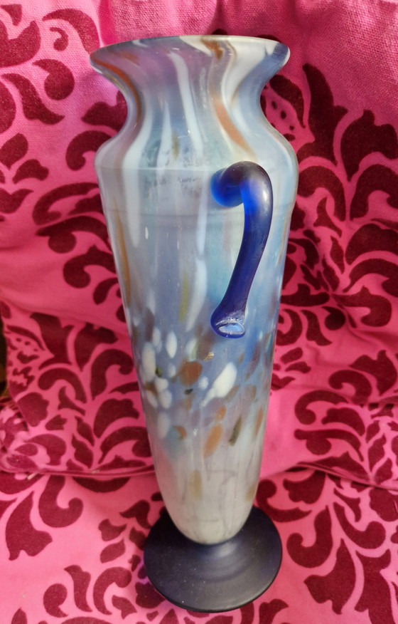 Image 1 of Vintage Murano Glass Amphora Vase