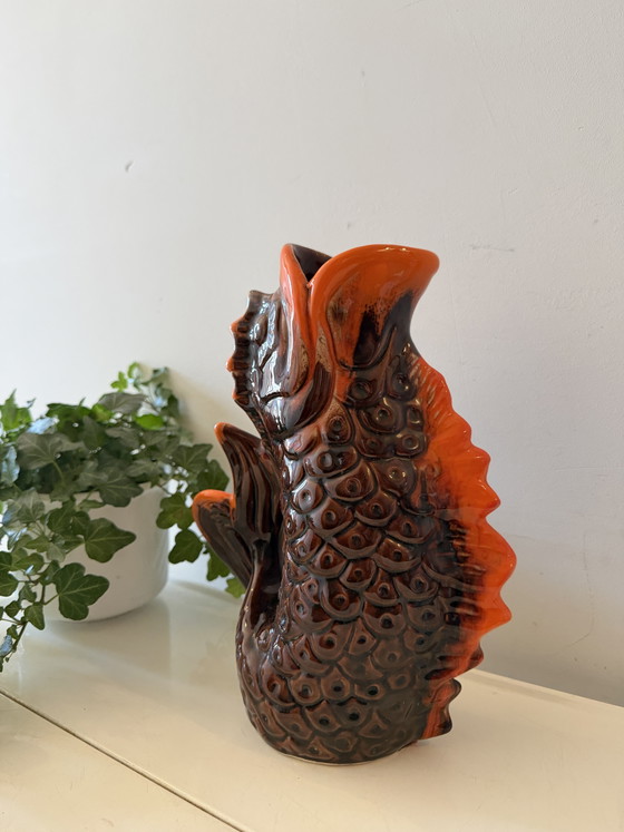 Pichet vintage milieu du siècle en forme de poisson – Accessoires de table, Ceramic (photo 4 of 7)