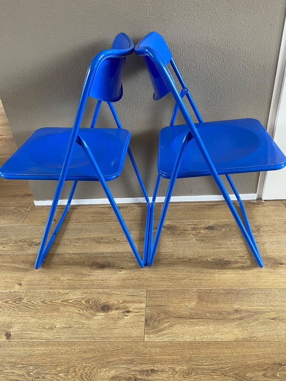Image 1 of 2 vintage Ikea folding chairs Ted by Niels Gammelgaard