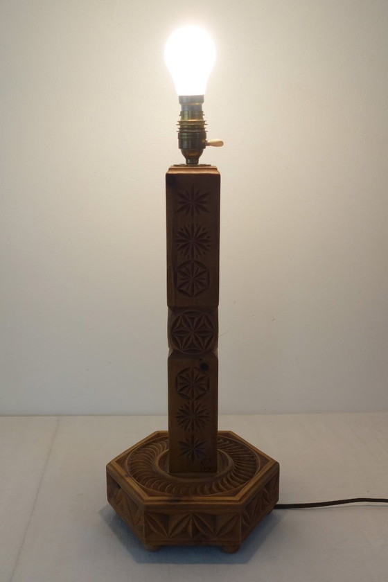 Basi per Lampade in Pino Arte Popolare Alte Alpi Anni '70 – Lampade da tavolo, Wood, Rustic (photo 5 of 14)
