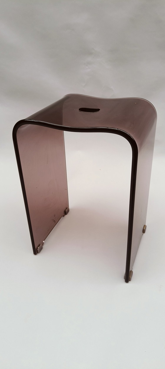 Image 1 of Plexiglazen Jaren 80 Vintage Design Kruk