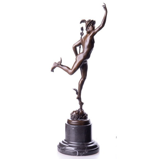 Bronzen Mercurius Hermes beeld