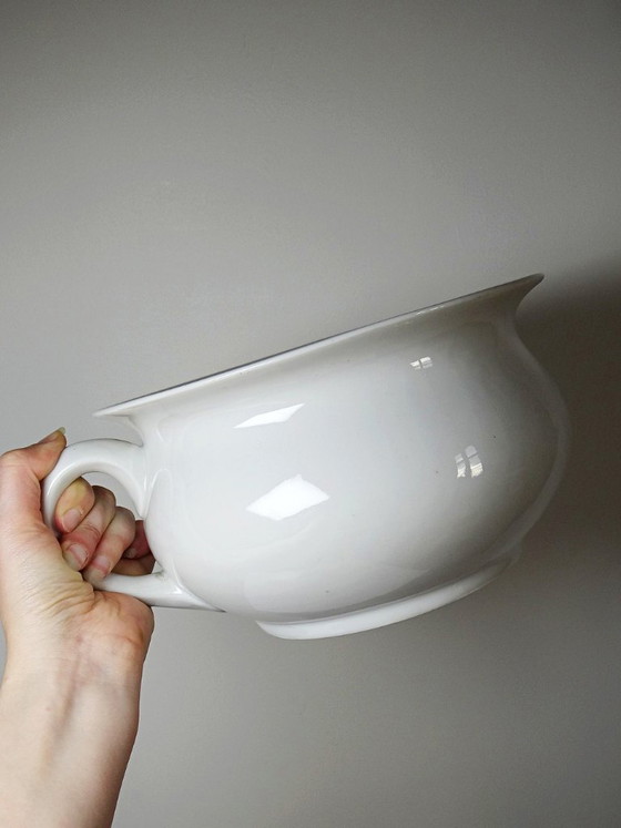 Image 1 of Vintage nachtpot van wit Limoges-porselein uit de 20e eeuw