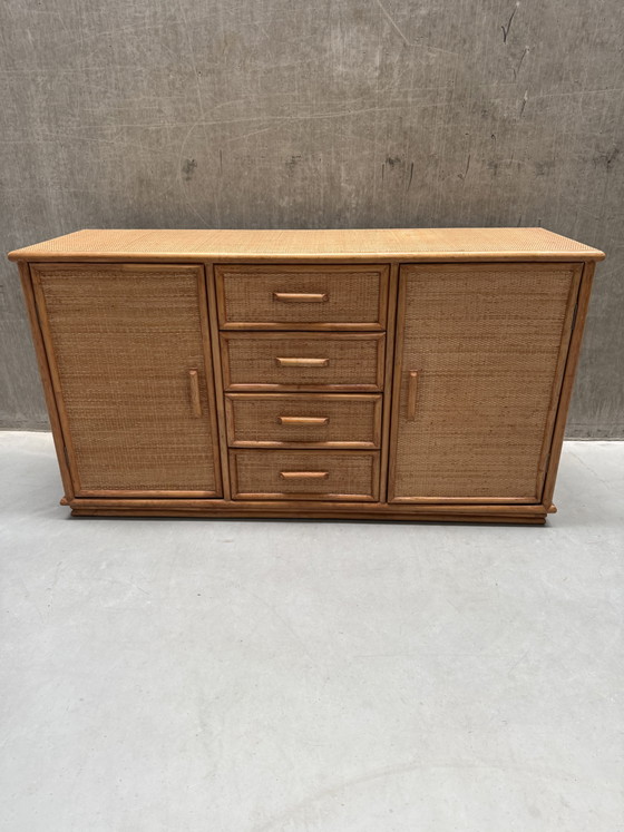 Credenza Vintage in Bambù e Rattan – Anni '70 – Credenze, Bamboo (photo 5 of 11)