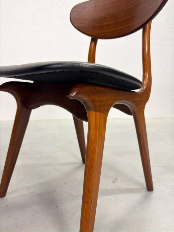Image 1 of Set of dining room chairs 'Snavel' by Louis van Teeffelen