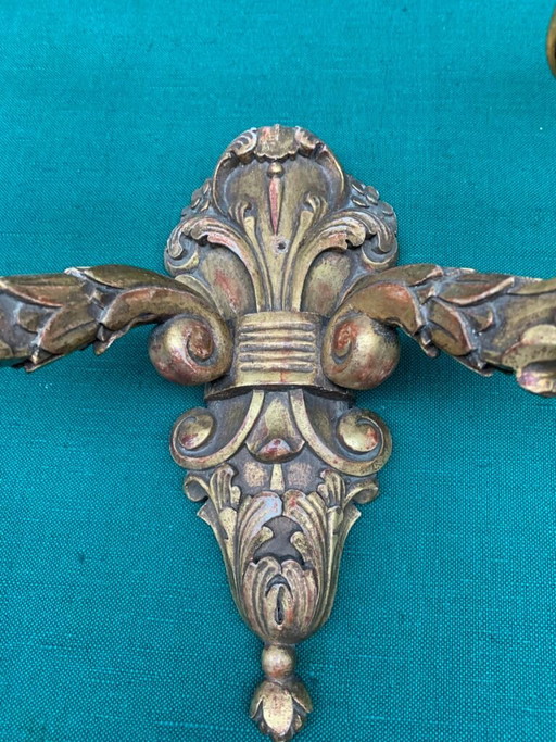 Par de lámparas de pared – wandlampen, Wood (photo 2 of 4)