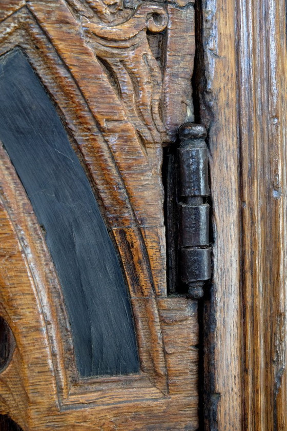 Image 1 of Hollandse 17de eeuwse Toogkast eikenhout