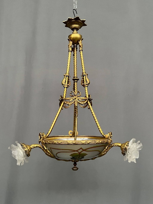 Lustre de style Louis XVI. – kroonluchters, Bronze, Glass (photo 2 of 9)