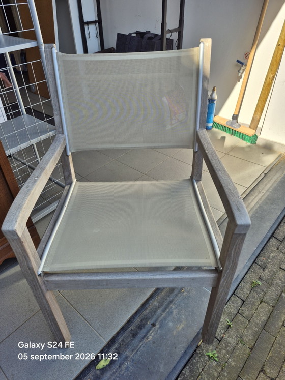 Gloster Stoelen – Tuinstoelen, Textile, Wood (photo 5 of 5)