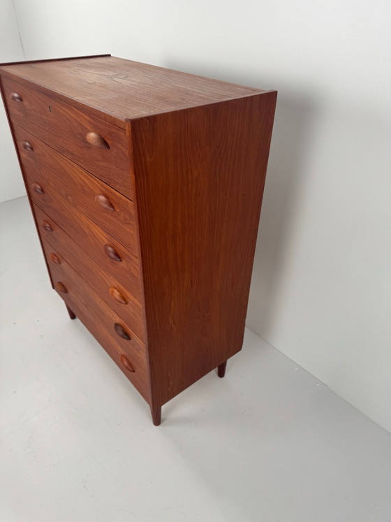 Danish Teak Chest of Drawers, Denmark, 1960s – Wood (photo 6 of 9)