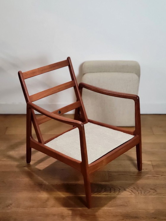 Image 1 of Vintage armchair FD 109 by Ole Wanscher for France & Daverkosen