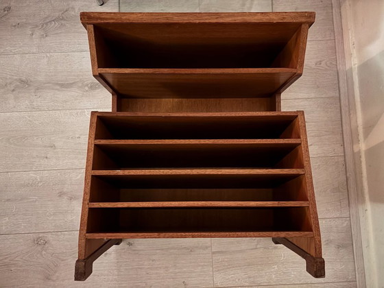 Besonderer Art Deco Schrank / Bibus – Haager Schule – 1920er/30er Jahre – TV-Möbel, Wood, Glass (photo 7 of 10)