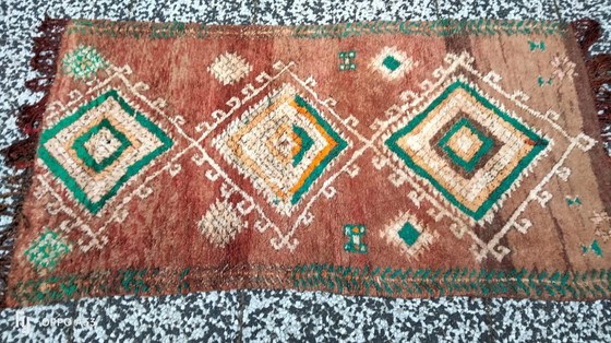Image 1 of Handgeknoopt Berber kleed wol 161x84cm
