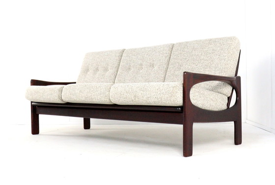 Image 1 of 3 seater sofa vintage reupholstered