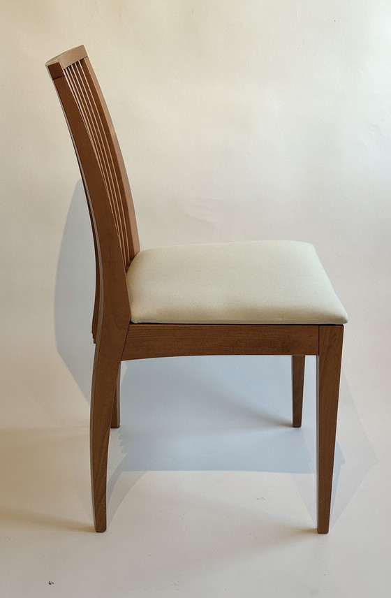 Image 1 of Set 4 Vintage Eetkamer Stoelen A. Sibau /  Frank Llyod Wright /. 80’s 