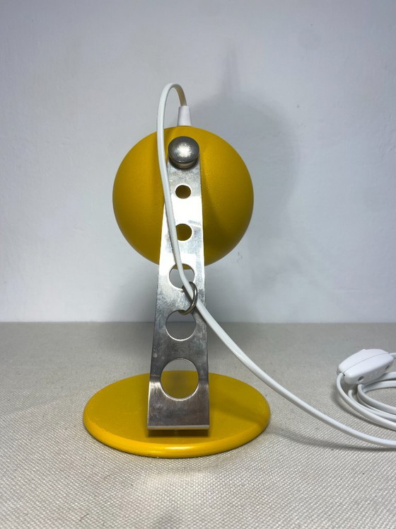 Lámpara de escritorio amarilla Space Age de los años 70 de Dekor Zabok, Yugoslavia, Lámparas de mesa, Metal (foto 6 de 14)