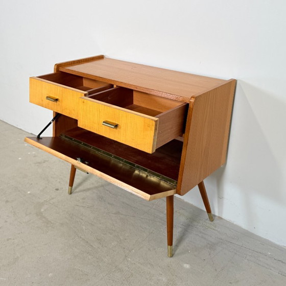 Meuble Téléphone / Meuble d'entrée Mid-Century Modern – Commodes, Bois (photo 7 of 8)