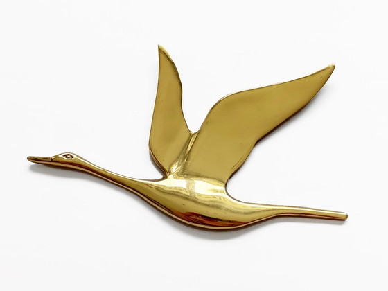 Image 1 of decorazione da parete anatre vintage in ottone