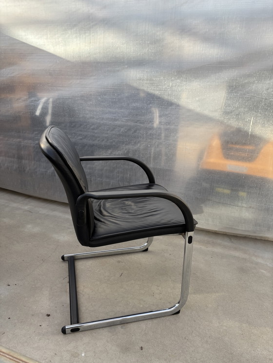 Image 1 of Fröscher Sitform sledestoel - Zwart leren