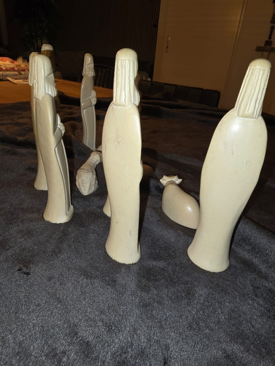 Image 1 of Prachtige 12 delige beeldengroep kerststal