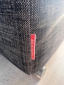 Canapé d'angle Flexform groundpiece tissu anthracite catégorie extra