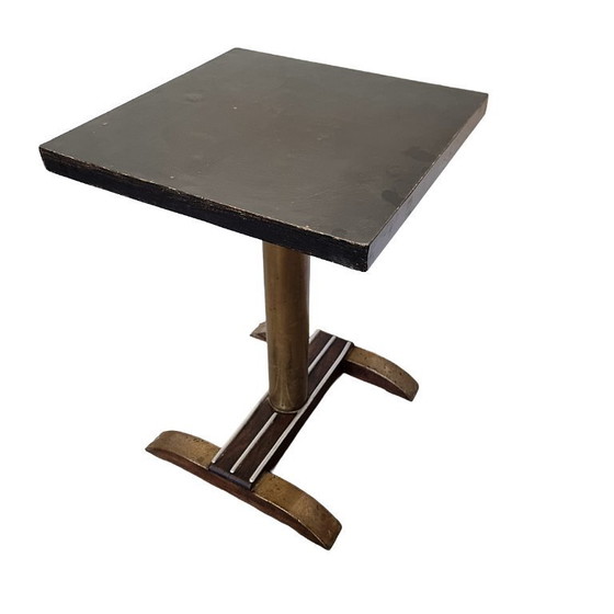 Image 1 of Table de café Art déco française à plateau carré, années 1930/40