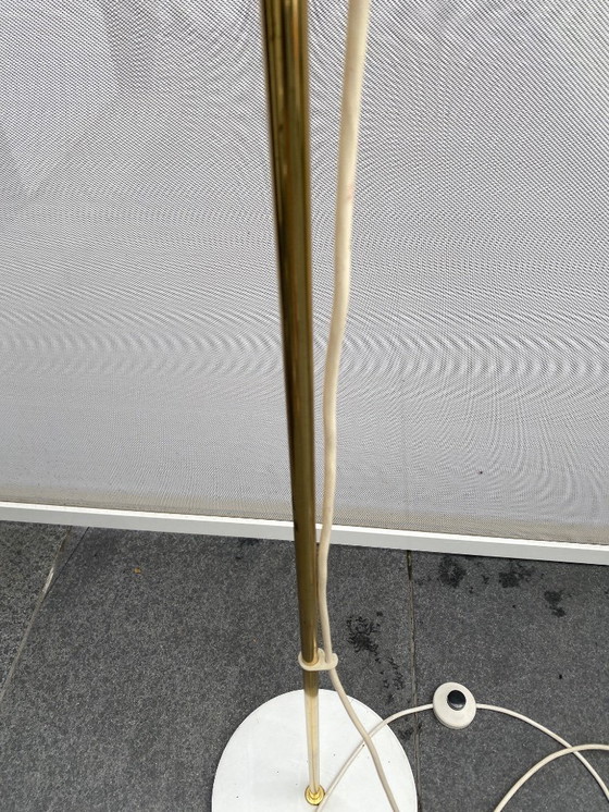 Image 1 of Vintage floor lamp with red shade