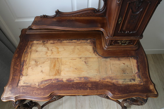 Image 1 of Bureau ancien de style Louis Quinze 19ème siècle