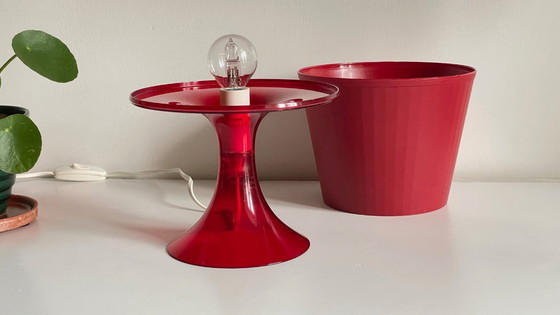 Image 1 of Lampe Rouge Ikea Vintage