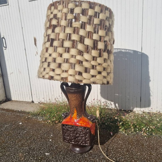 Image 1 of Floor lamp , Sheep brass lampshade