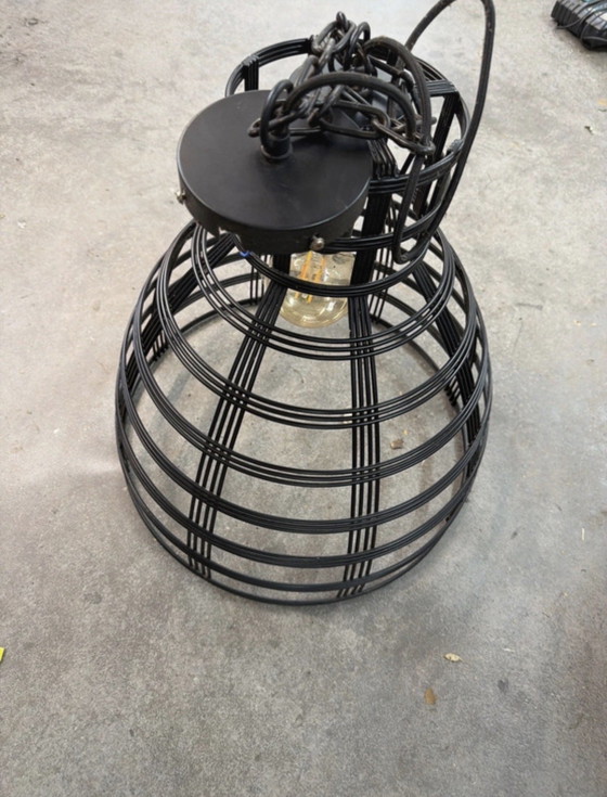 Juego de lámparas colgantes industriales de 50 y 70 cm. – Metal (photo 8 of 9)