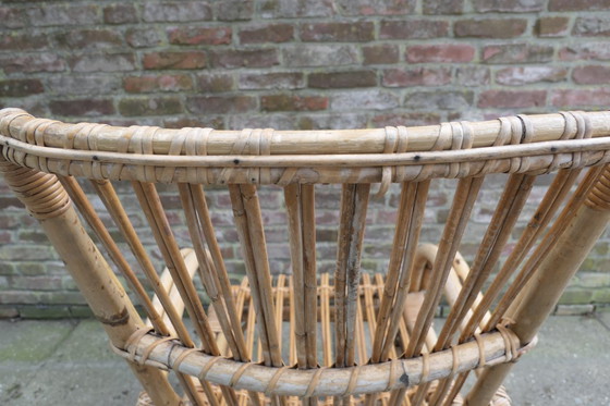 Image 1 of Vintage Rattan Armchair