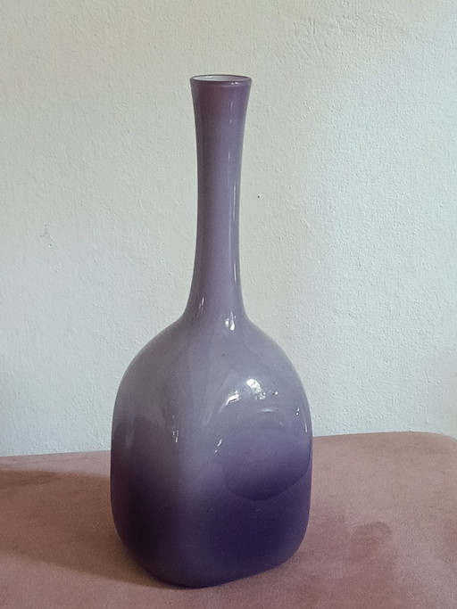 Lindshammar Gunnar Anders cube vase cast glass 1960's – vazen