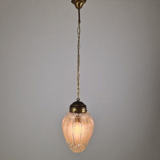 Image 1 of Italian Mazzega Murano Glass Pendant Lamp, 1970s