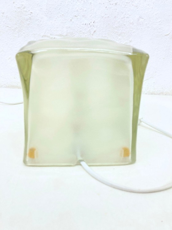 Image 1 of Lampada a sospensione Iviken a forma di cubetto di ghiaccio in vetro, design anni '90 di Ikea.