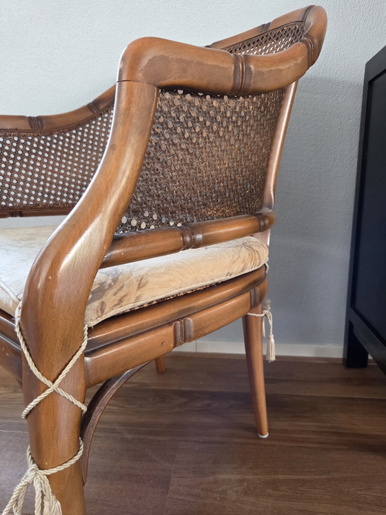 Image 1 of Vintage faux bamboo chair in Louis XV style