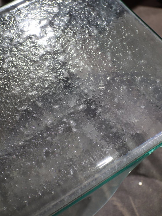 Image 1 of Glass handkerchief coffee table Italian 1980s