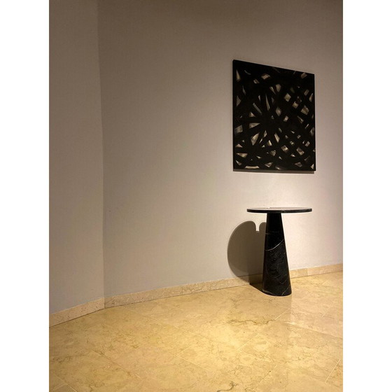 Image 1 of Vintage black marble coffee table, Italy 1970s