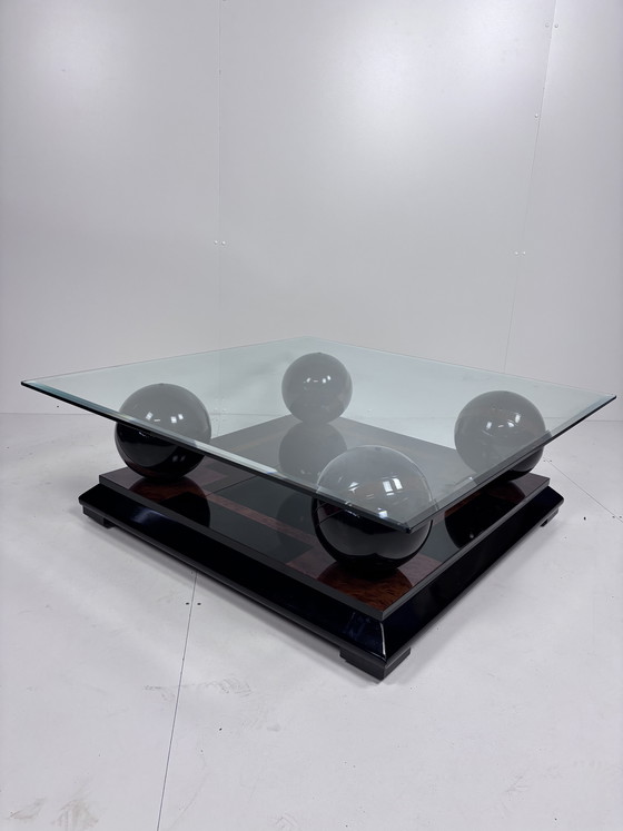 Image 1 of Vintage glass coffee table
