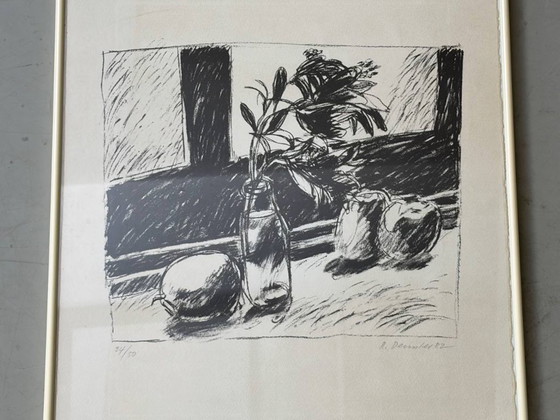 Image 1 of Lithographie / estampe de nature morte, années 1980