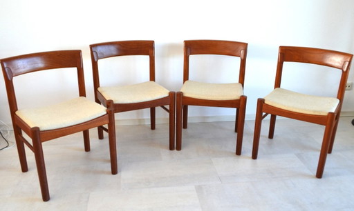 4 x Vintage Bramin Eetkamerstoel Deens Design