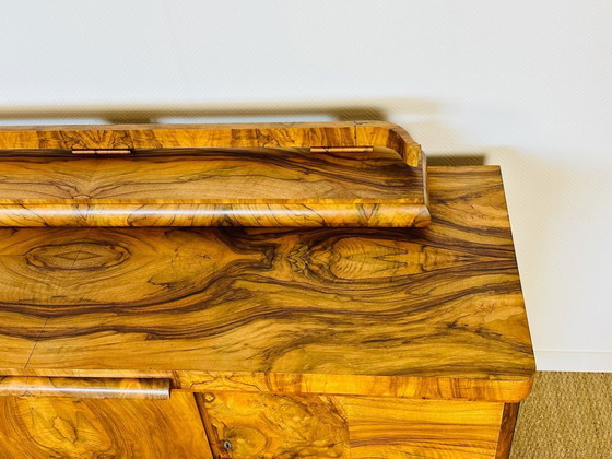 Image 1 of Art Deco dressoir van wortelnotenhout, 1930
