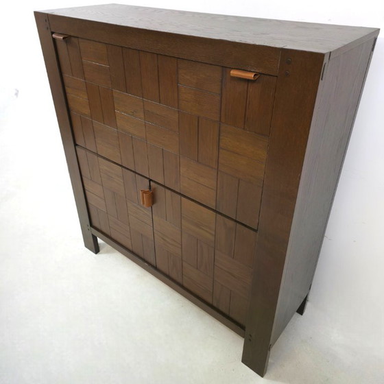Image 1 of Brutalist cabinet / bar cabinet Frans Defour 70's design