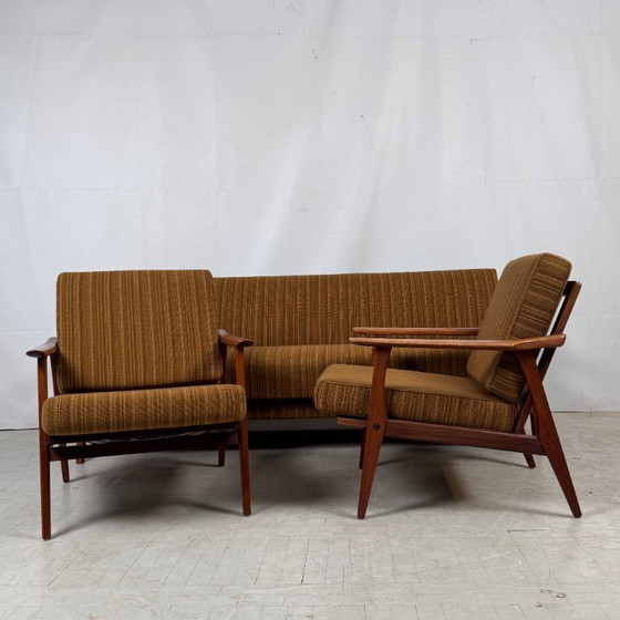 Image 1 of Knoll Antimott Teak Sofa Set, 1960s – Mid-Century Design