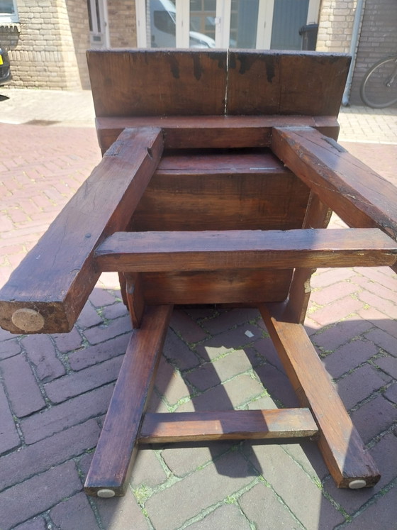 Image 1 of 1 x Tavolo portamonete spagnolo del XIX secolo con cassetto