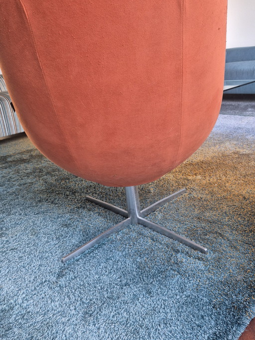 Chaise pivotante Gelderlander, chrome mat, Alcantara