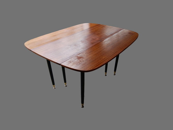 G-Plan Librenza Tola & Black Dining table – E. Gomme – 1950s/60s – G Plan, Wood (photo 4 of 5)