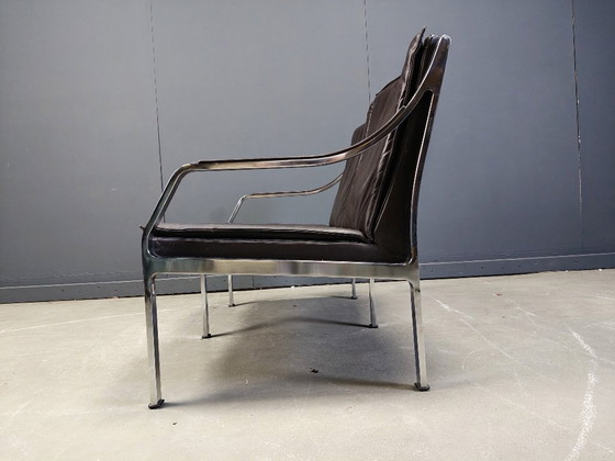 Image 1 of Divano in pelle di Preben Fabricius e Jorgen Kastholm per Walter Knoll, 1960